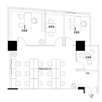 东展商业大厦205平精装修办公室出租