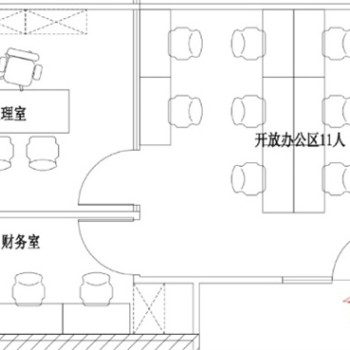 东展商业大厦95.75平出租精装修办公室